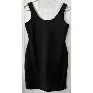 Women's Black Sleeveless Mini Dress M Sheath Bodycon BCBGeneration Poly/rayon